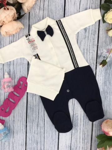 Купить оптом 207. Комбинезон ясельный с шапкой,100% хлопок интерлок в Ялте